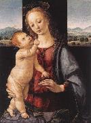 Leonardo  Da Vinci, Madonna and Child with a Pomegranate